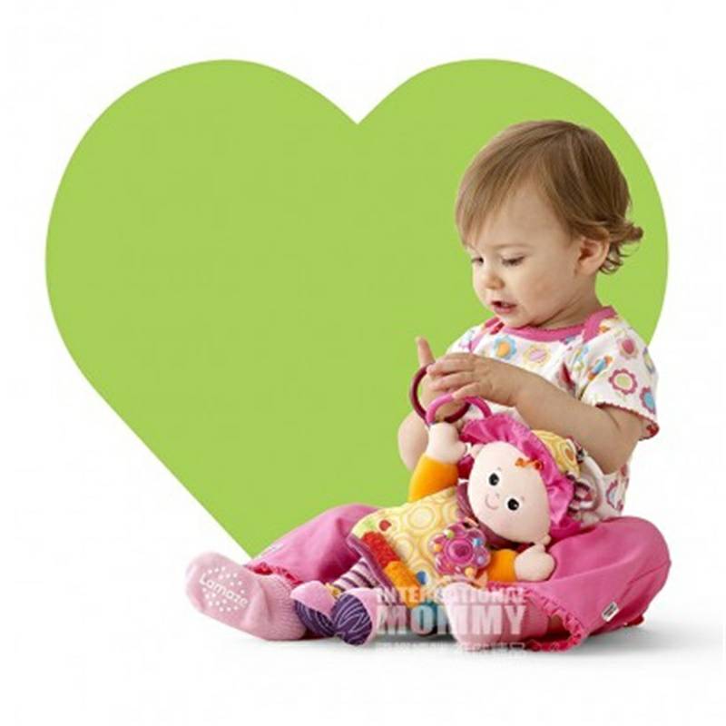 Lamaze 미국아기후드소녀달래는인형해외버전