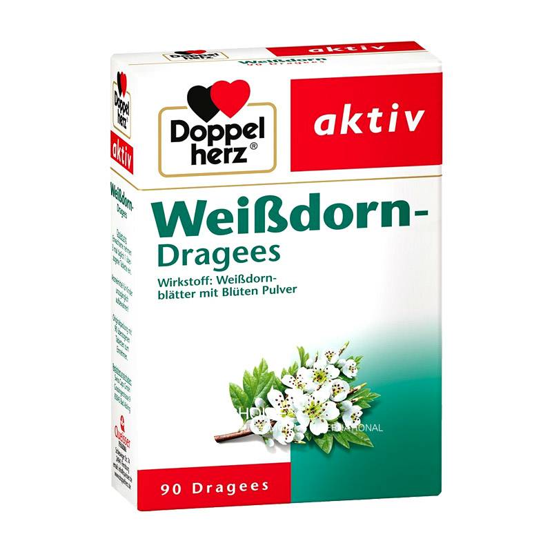 Doppelherz 독일호손꽃식물추출물은심장설탕코팅정제해외버전을보호합니다