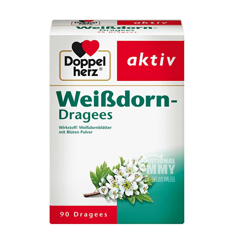 Doppelherz 독일호손꽃식물추출물은심장설탕코팅정제해외버전을보호합니다