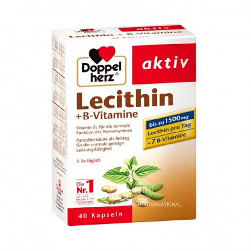 Doppelherz 독일 Soy Lecithin + 비타민 B 그룹캡슐해외버전