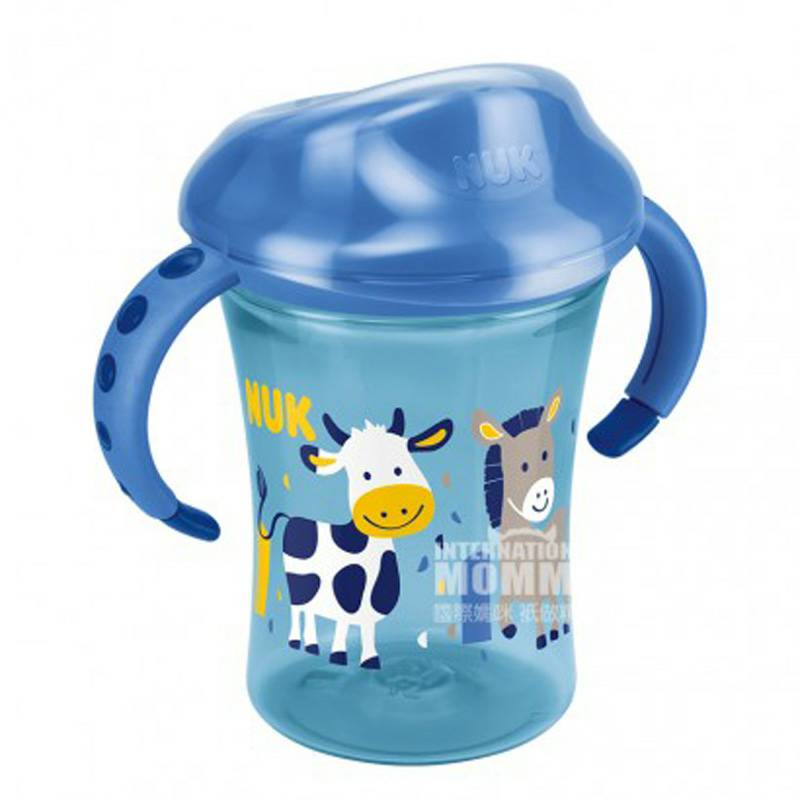 NUK 독일 NUK 단단한입누수방지이중핸들학습컵 2 색 250ml 8 개월이상해외버전