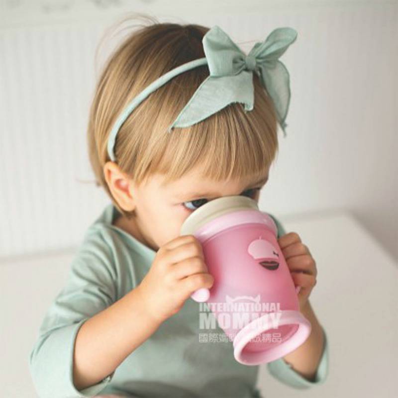 Lovi 폴란드인아기수염입술 360 °밀봉된학습음료컵 210ml 해외버전