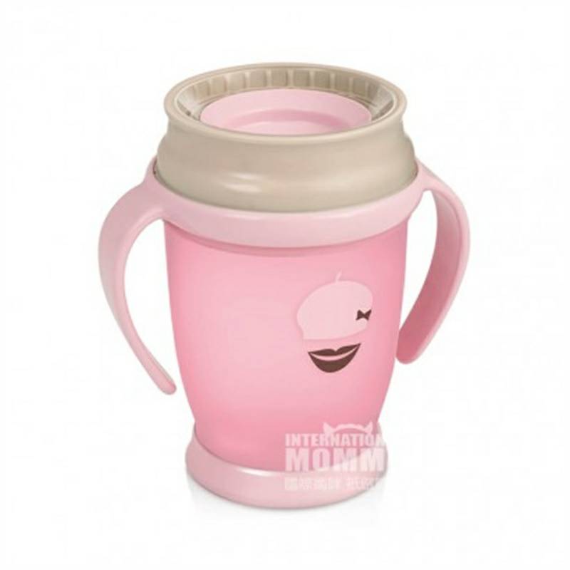 Lovi 폴란드인아기수염입술 360 °밀봉된학습음료컵 250ml 해외버전