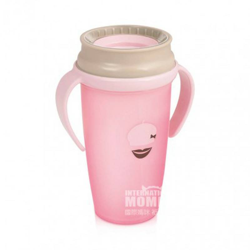 Lovi 폴란드인아기수염입술 360 °밀봉된학습음료컵 350ml 해외버전