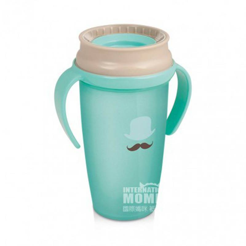 Lovi 폴란드인아기수염입술 360 °밀봉된학습음료컵 350ml 해외버전