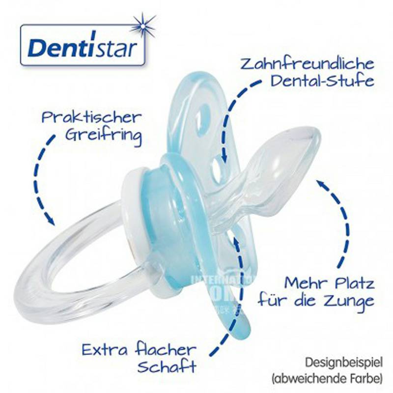 Dentistar 독일 Dentistar 아기하트모양의마우스가드젖꼭지젖꼭지 * 3 0-6 개월해외버전