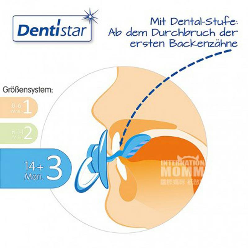 Dentistar 독일 Dentistar 아기치과실리콘젖꼭지 * 14 개월이상해외버전