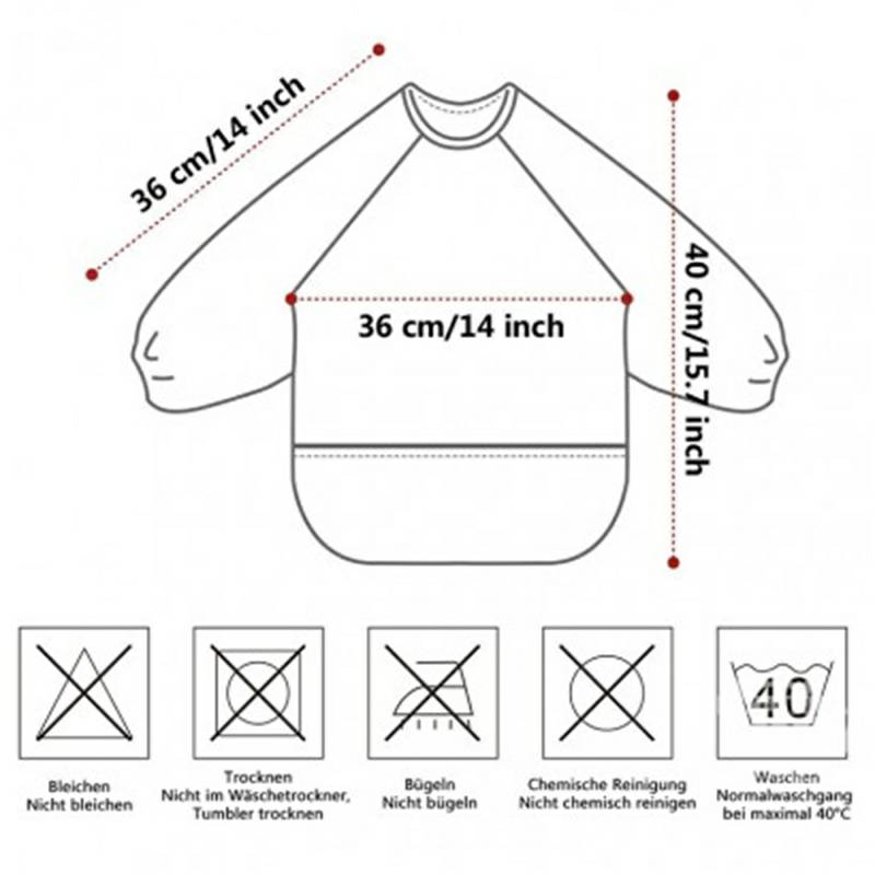 Future Founder 독일베이비긴팔방수포켓 3 종세트해외버전
