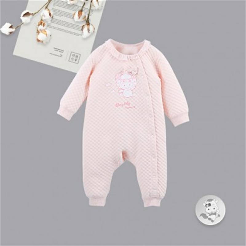 Verantwortung 여아유기농면점프슈트핑크