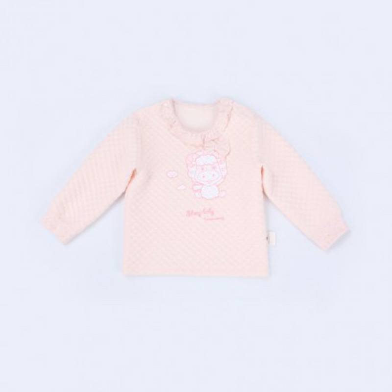 Verantwortung 여자아기유기농면화바지핑크정장