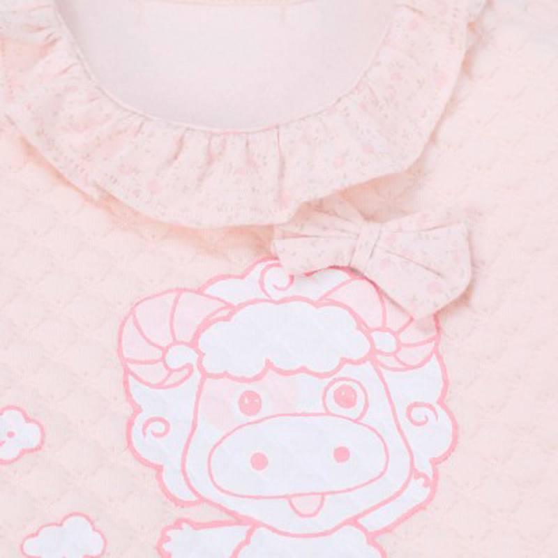 Verantwortung 여자아기유기농면화바지핑크정장