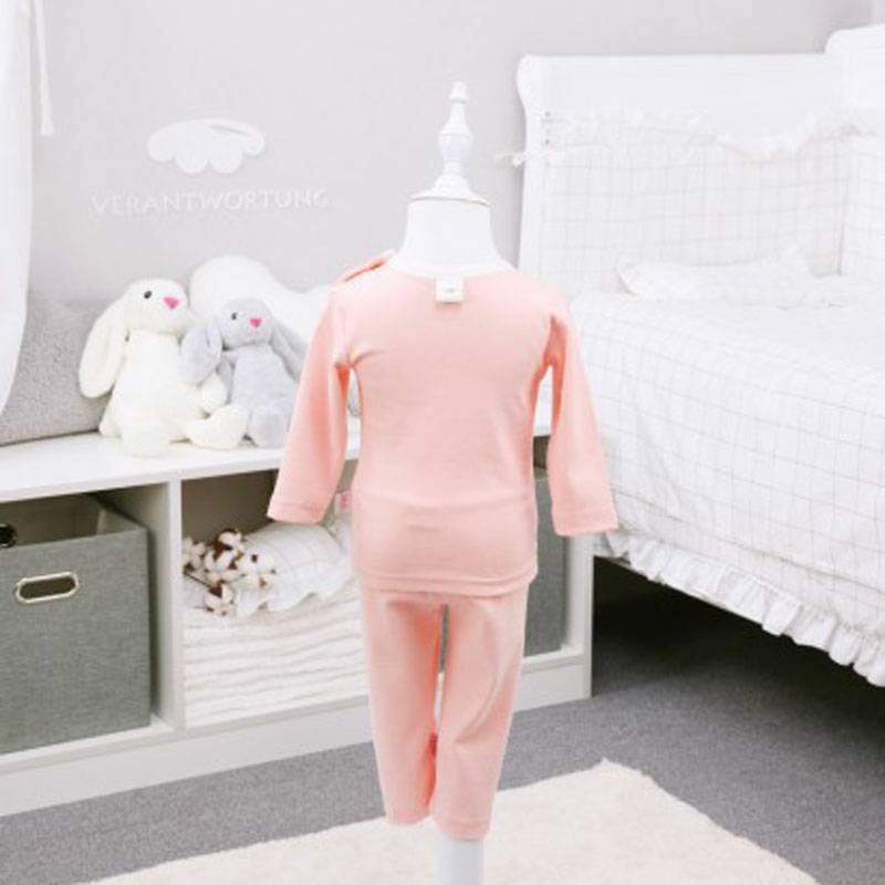 Verantwortung 남자와여자아기유기면긴소매바닥셔츠클래식간단한