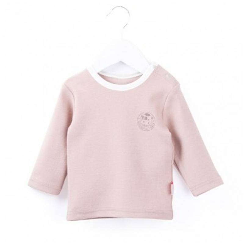 Verantwortung 남자와여자아기유기면긴소매바닥셔츠클래식간단한