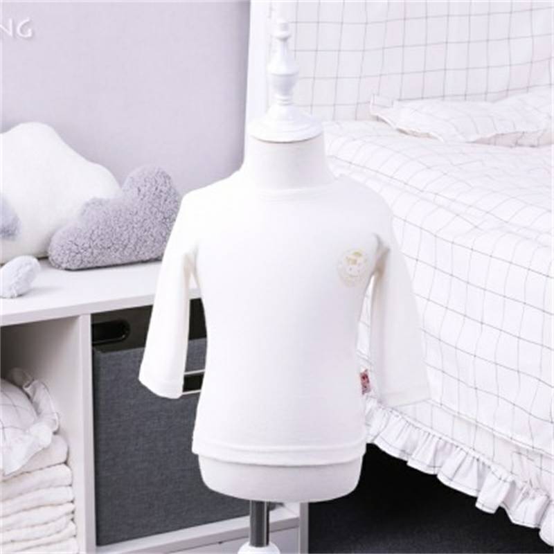 Verantwortung 남자와여자아기유기면긴소매바닥셔츠클래식간단한