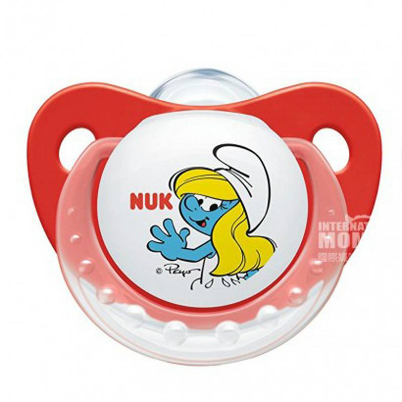 NUK 독일 NUK 스머프실리콘젖꼭지 6-18 개월 2 팩해외버전