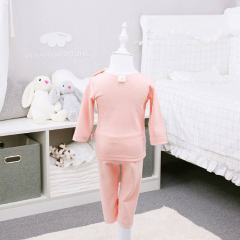 [2 개] Verantwortung 여자아기유기농면레깅스귀여운나비그레이 + 핑크