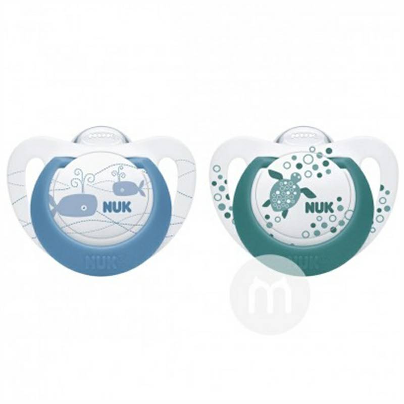 NUK 독일 NUK 천재시리즈작은동물실리콘젖꼭지 0-6 개월두팩해외버전