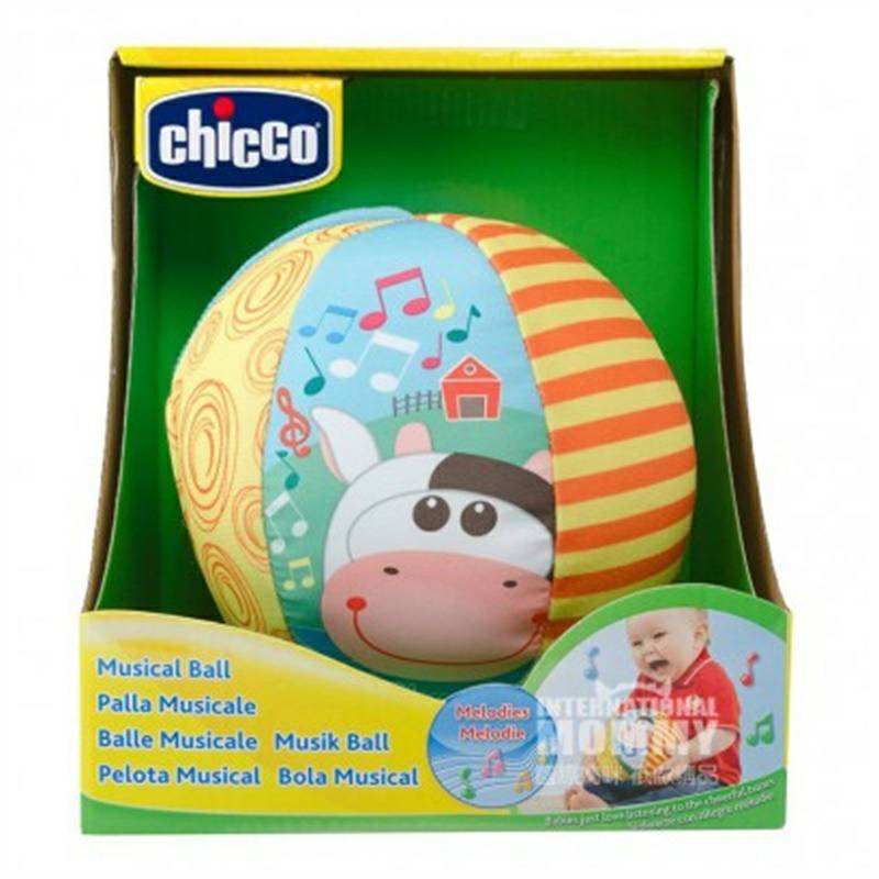 Chicco 이탈리아베이비부드러운면음악볼해외버전