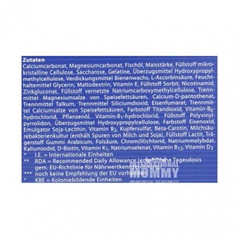 Orthomol 독일 DHA 익생균엽산임신부전용종합영양제 30 일해외판