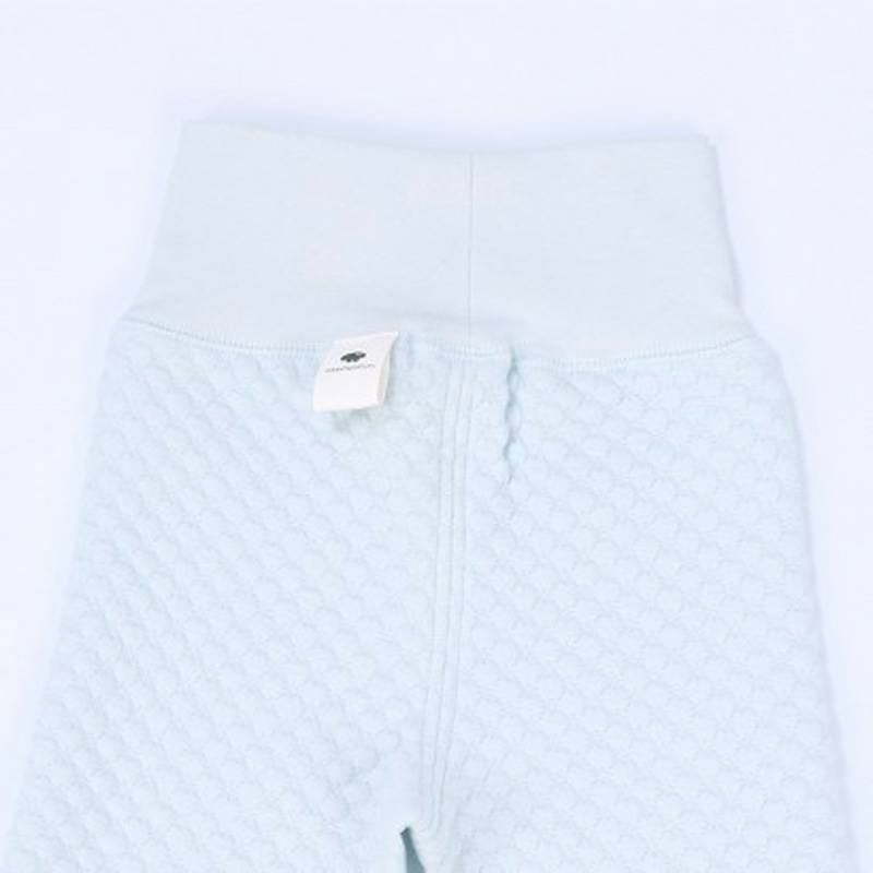 Verantwortung 남녀아기유기농면화허리배꼽바지블루