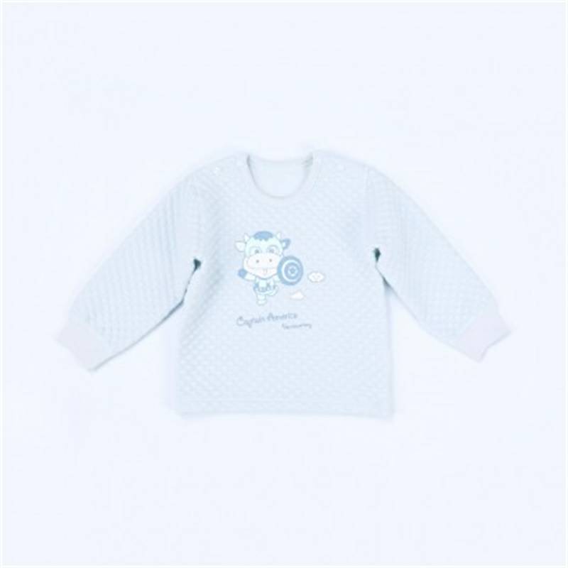 Verantwortung 아기소년과소녀유기농면바지블루정장