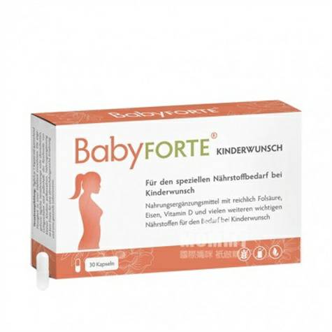 BabyFORTE 독일철비타민 D 엽산캡슐예비임신 30 알해외판