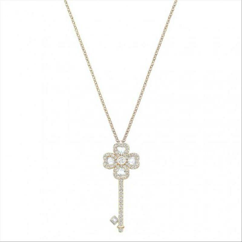 SWAROVSKI 오스트리아럭키클로버열쇠쇄골체인해외버전