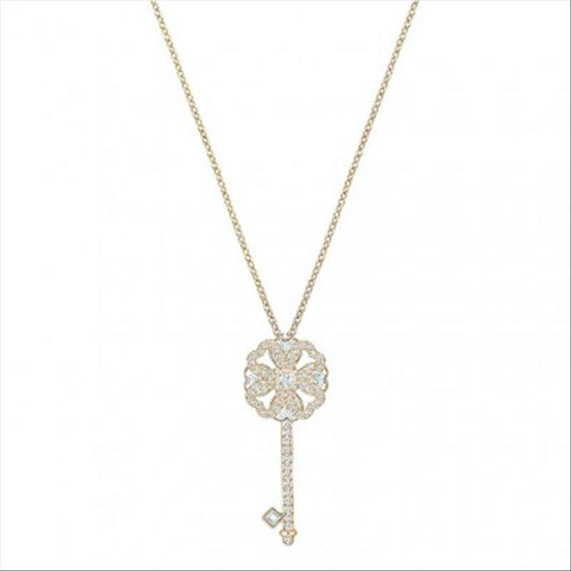 SWAROVSKI 오스트리아럭키클로버열쇠쇄골체인해외버전