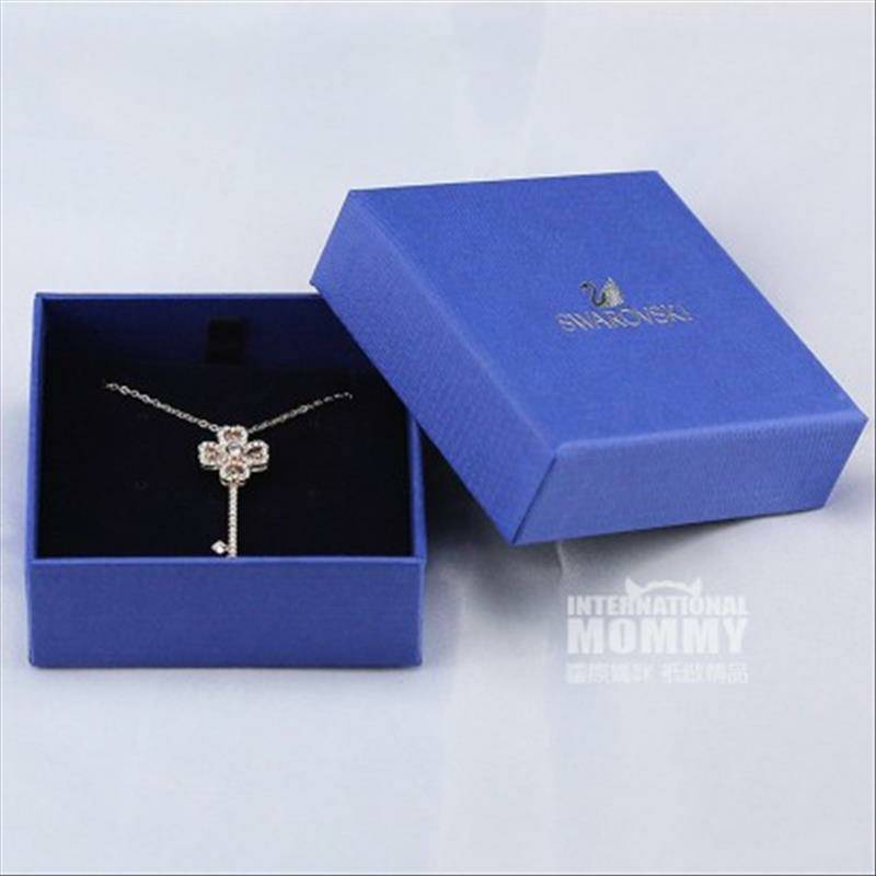 SWAROVSKI 오스트리아럭키클로버열쇠쇄골체인해외버전