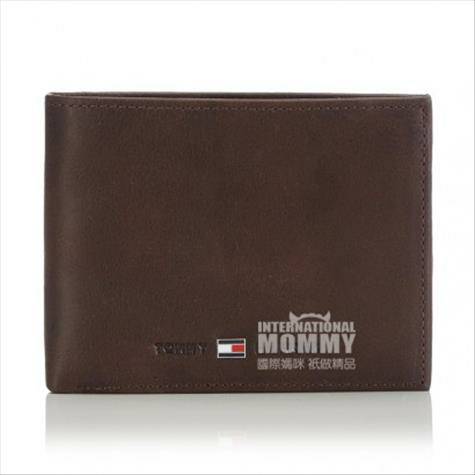 TOMMY HILFIGER 미국남성비즈니스이중짧은가죽지갑해외판
