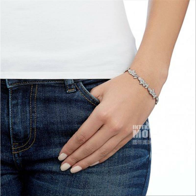 SWAROVSKI 오스트리아로맨틱레알도금화이트골드크리스털팔찌해외버전