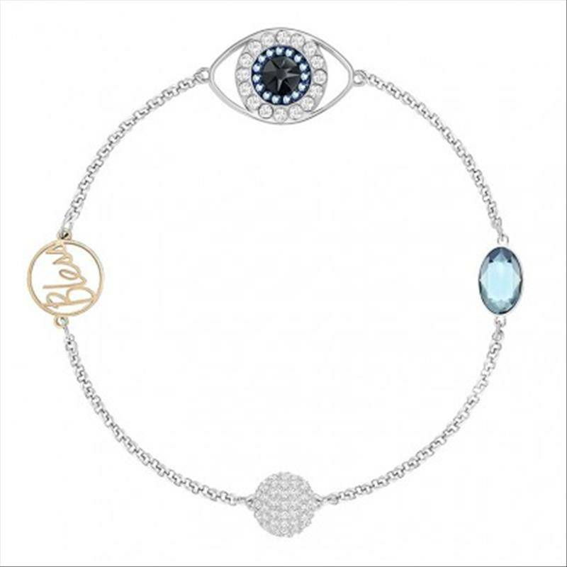 SWAROVSKI 오스트리아악마눈보이지않는자석버클팔찌해외버전