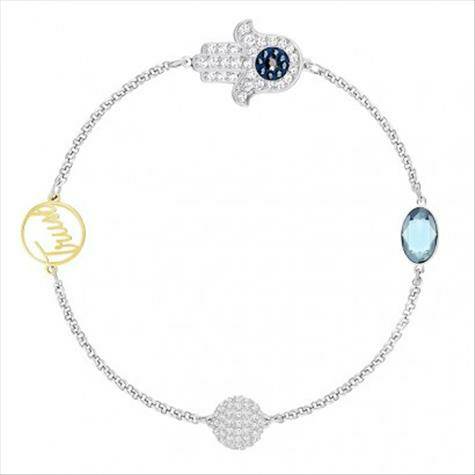 SWAROVSKI 오스트리아행운의손보이지않는자석버클팔찌해외버전