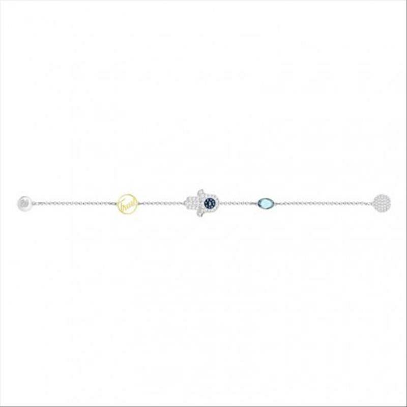 SWAROVSKI 오스트리아행운의손보이지않는자석버클팔찌해외버전