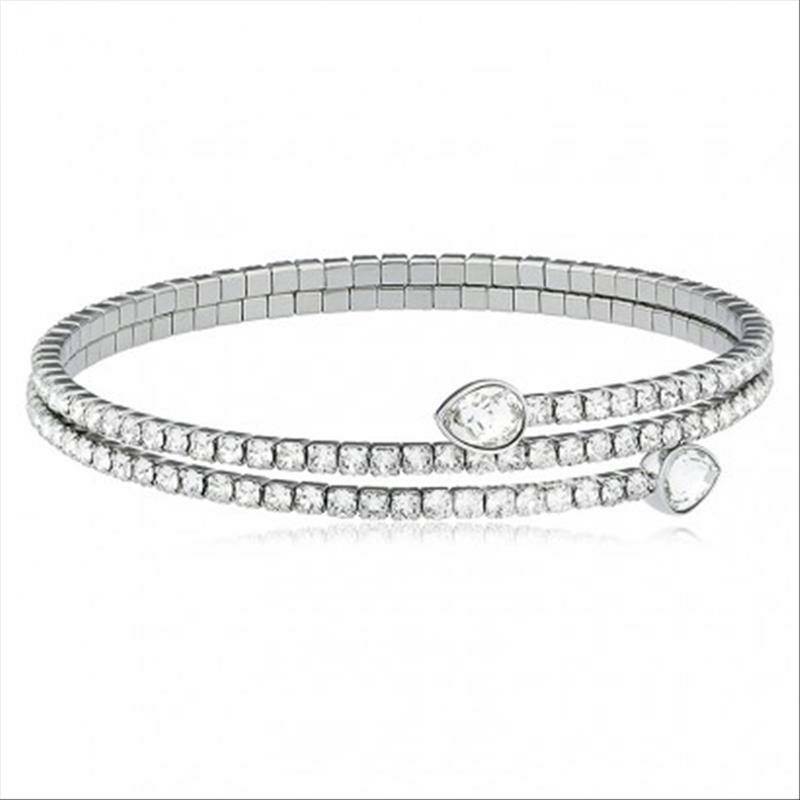 SWAROVSKI 오스트리아로듐도금다층코팅크리스탈팔찌해외판