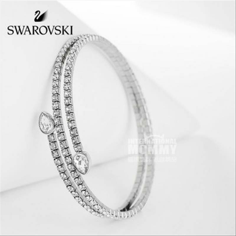 SWAROVSKI 오스트리아로듐도금다층코팅크리스탈팔찌해외판