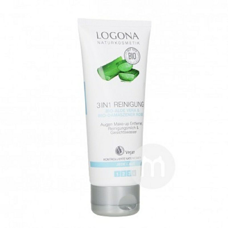 LOGONA 독일유기농알로에장미 3 합 1 클렌징클렌징폼해외버전
