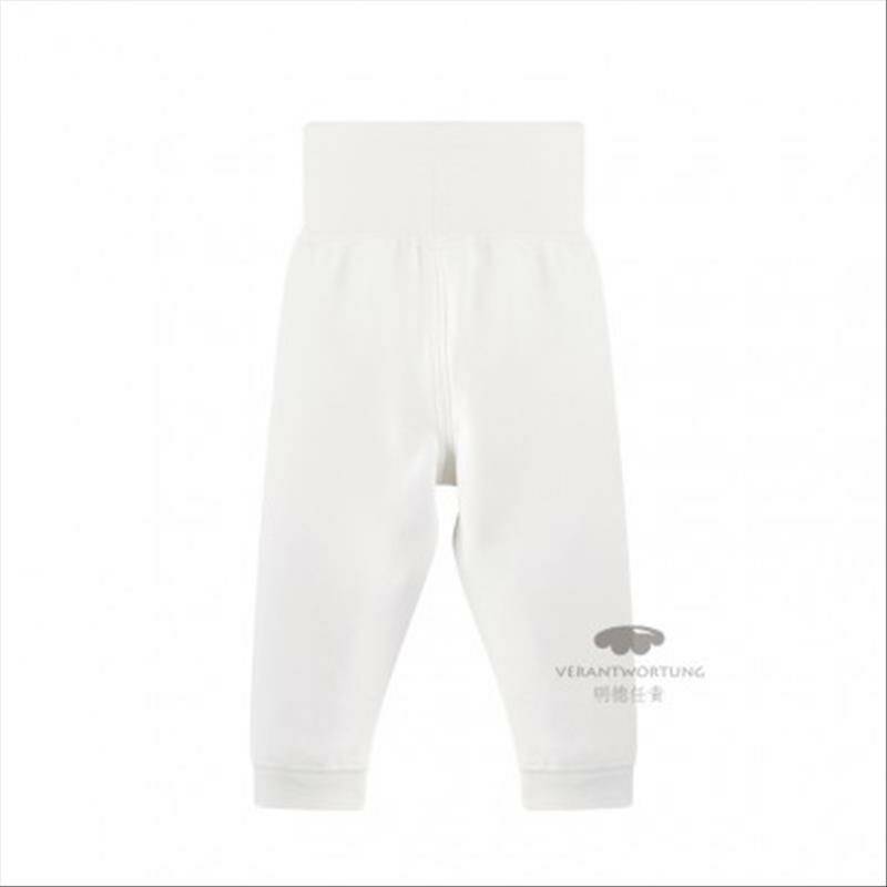 [2 장] Verantwortung 남녀아기유기농면긴팔셔츠활력순색가디건 + 하이웨이스트팬티원화이트