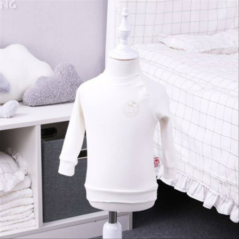 Verantwortung 남자와여자아기유기농면화긴소매셔츠활력단색