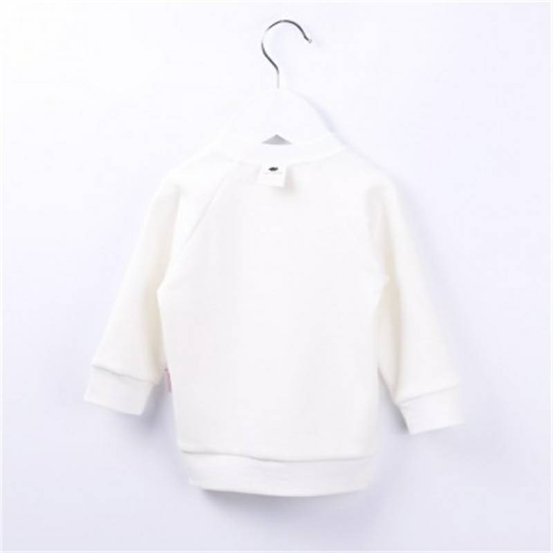 Verantwortung 남녀아기유기농면화긴소매셔츠활력단색