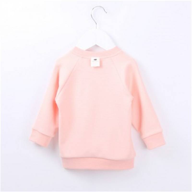 Verantwortung 남녀아기유기농면화긴소매셔츠활력단색