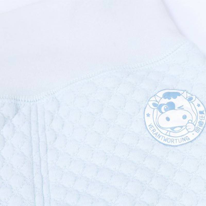 Verantwortung 남자와여자아기유기면높은허리목바지블루 (2 조각패키지)