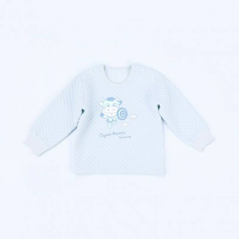 Verantwortung 아기소년과소녀유기농면바지블루 (2 피스패키지)