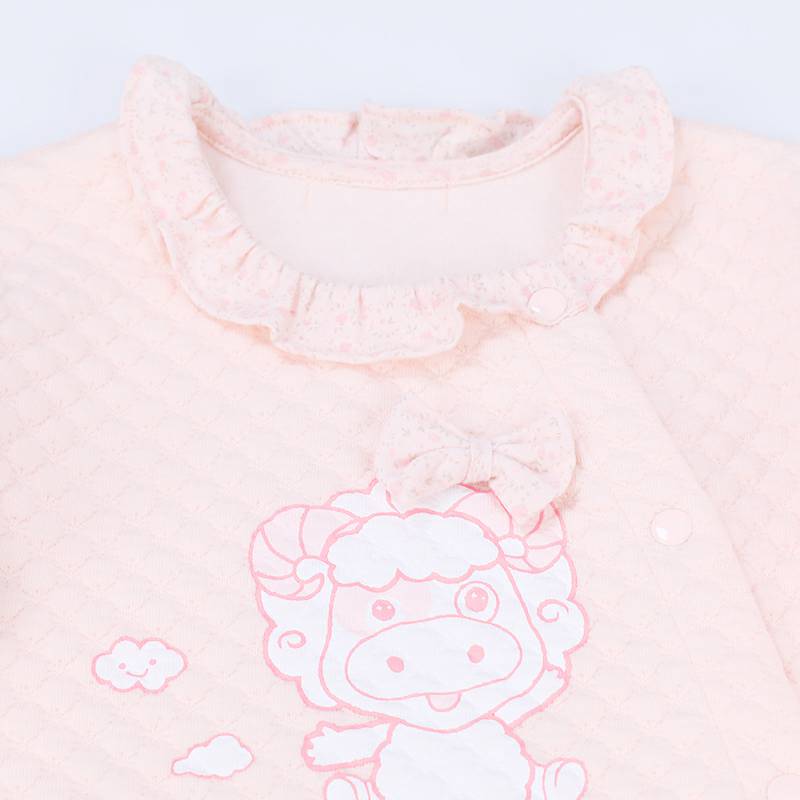 [2 개] Verantwortung 아기소년과소녀오가닉코튼원피스롬퍼핑크 + 블루