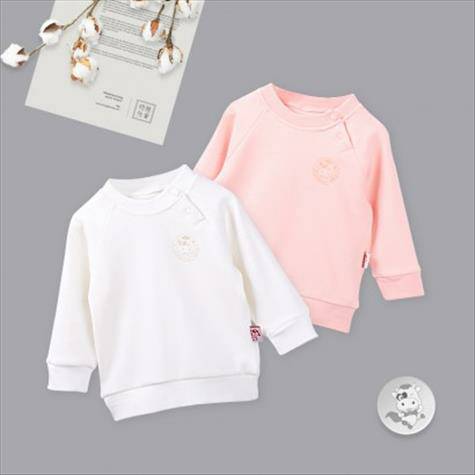 [2 개] Verantwortung 남녀아기유기농면긴소매바닥셔츠...