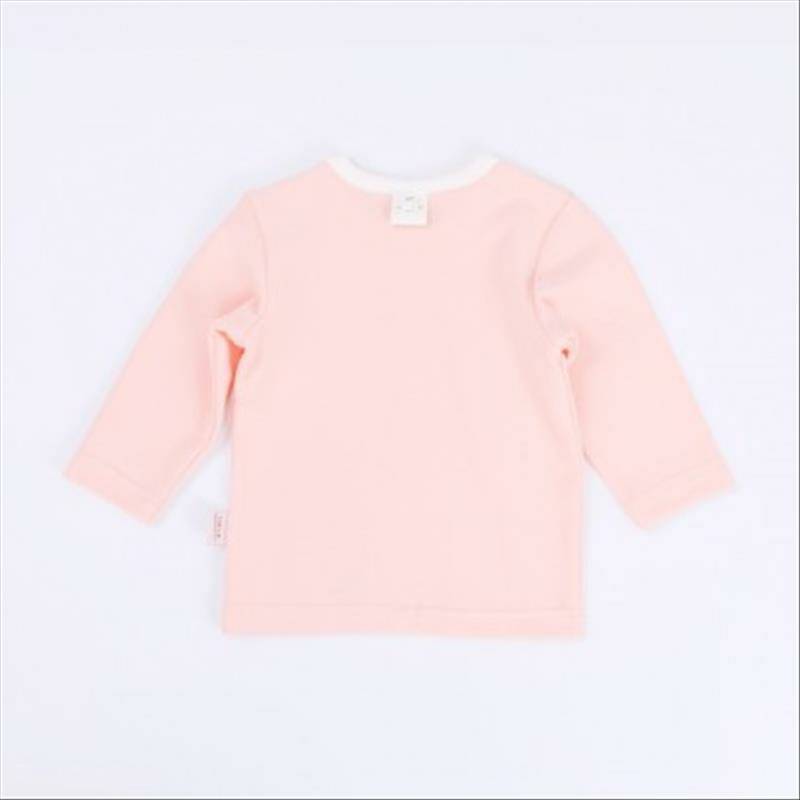 [2 장] Verantwortung 남녀아기유기농면긴팔셔츠클래식베이직핑크 + 가디건