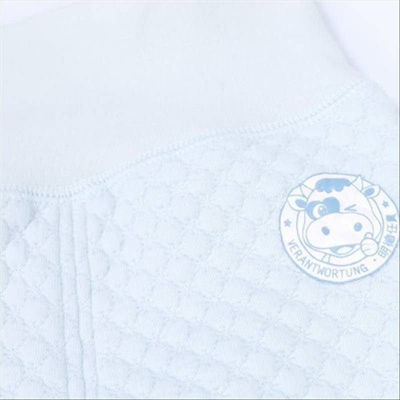 [2 개] Verantwortung 남녀아기유기농면화허리배꼽바지블루 + 핑크