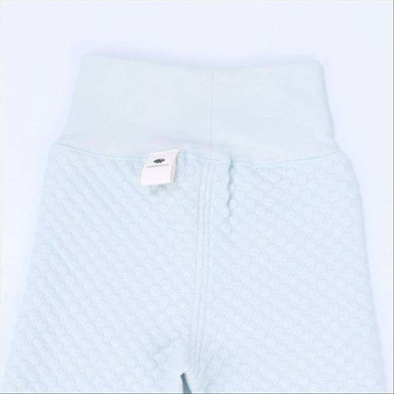 [2 개] Verantwortung 남녀아기유기농면화허리배꼽바지블루 + 핑크