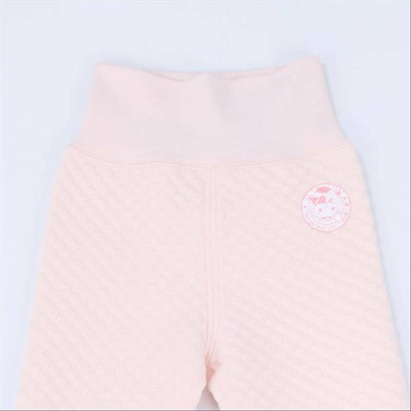 [2 개] Verantwortung 남녀아기유기농면화허리배꼽바지블루 + 핑크