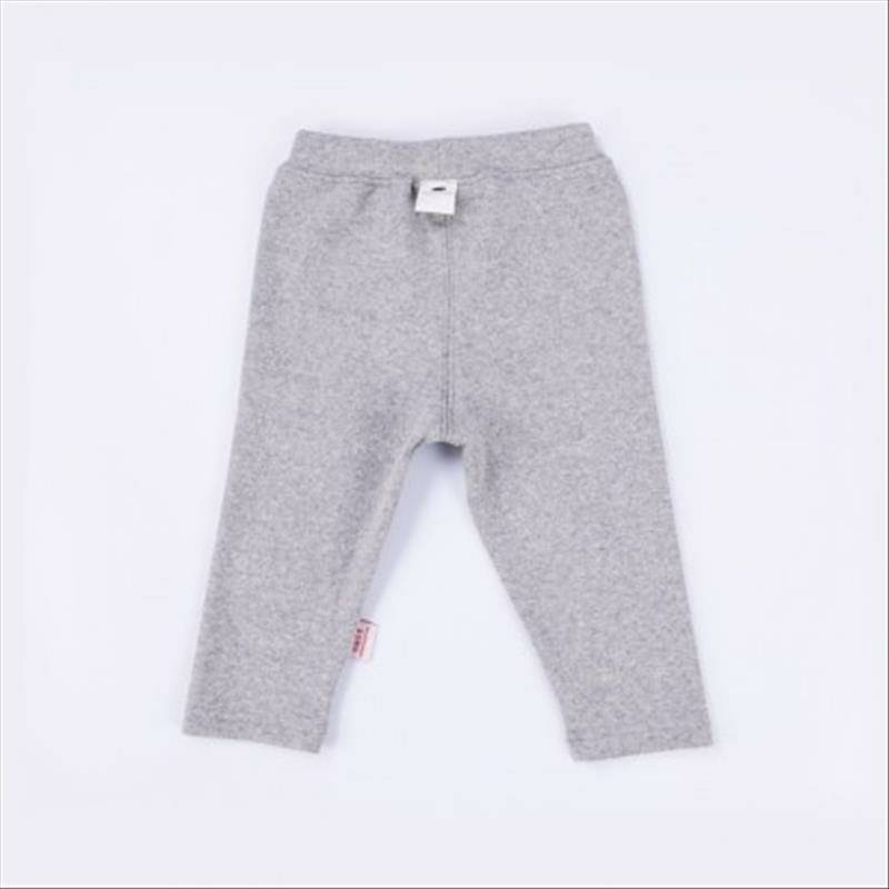 [2 장] Verantwortung 남녀아기유기농면긴팔셔츠활력화이트 + 유기농면바지귀엽고리본그레이